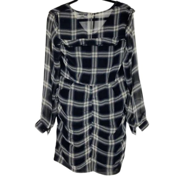 HEARTLOOM Anthea Plaid Sheath Faux Wrap Dress - Small - Picture 3 of 4